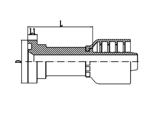 SAE法兰3000PSI⼀体式接头